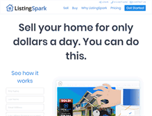 Tablet Screenshot of listingspark.com